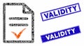 Valid Document Mosaic and Distress Rectangle Validity Stamps