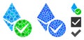 Valid Ethereum Crystal Mosaic Icon of Circle Dots