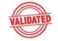 VALIDATED Rubber Stamp Royalty Free Stock Photo
