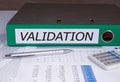 Validation Binder in the Office Royalty Free Stock Photo