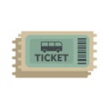 Validator bus ticket icon flat isolated vector Royalty Free Stock Photo