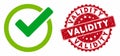 Validity Icon with Textured Validity Seal