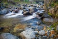 The Valira de Orient river near Ordino in Andorra Royalty Free Stock Photo