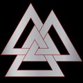 Valknut sacred magical heathen norse symbol