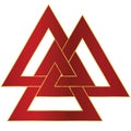 Valknut sacred magical heathen norse symbol