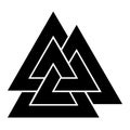 Valknut symbol icon