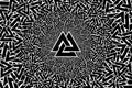 Valknut vector pattern,