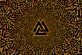 Valknut vector pattern,