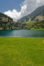 Vall de Nuria lake, Pyrenees, Spain Royalty Free Stock Photo