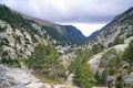 Vall de Nuria in the Pyrenees Mountains in Catalonia, Spain Royalty Free Stock Photo