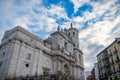 Historical and cultural city of Valladolid in Spain at night. Royalty Free Stock Photo