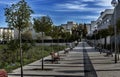 Valladolid I walk with trees Royalty Free Stock Photo