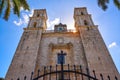 Valladolid San Gervasio church of Yucatan Royalty Free Stock Photo