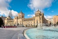 Valladolid, Spain - December 13, 2023. Academy of Cavalry and letters of the city in Paseo Zorrilla of Valladolid.