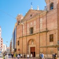 View at the church of San Felipe Neri in the streets of Valladolid in Spain Royalty Free Stock Photo