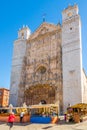 View at the facade of San Pablo Church in Valladolid - Spain