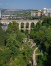 Vallata Santa Domenica and Ponte Vecchio, o Ponte dei Cappuccini in Ragusa. Sicily, Italy. Royalty Free Stock Photo