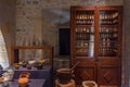 Vallbona de les Monges, Spain, May 29, 2022: Medieval pharmacy a