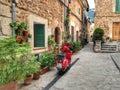 Valldemossa Mallorca old city walkway Valdemosa Majorca Royalty Free Stock Photo