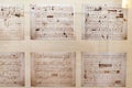 Valldemossa, Mallorca, Spain, July 19 2019: Musical sheet of Chopin`s music in museum of Valldemossa, Mallorca, Spain Royalty Free Stock Photo