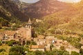 Valldemossa mallorca sunset Royalty Free Stock Photo