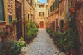 Valldemossa typical village Royalty Free Stock Photo