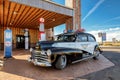 Valle, AZ - CIRCA MARCH 2015 - Excellent Police retro car on a gas station in Valle, Arizona, circa March 2015