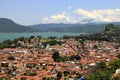 Tile roofs of the city of valle de bravo, mexico I Royalty Free Stock Photo