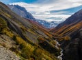 Valle de Frances valley in Torres del Paine, Patagonia, Chile. Royalty Free Stock Photo