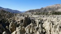 Valle de la Luna - Bizarre lunar landscape with unique rock formations. Valle de la Luna in La Paz, Bolivia