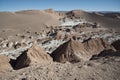 Valle de la Luna Moon Valley in Atacama Desert near San Pedro de Atacama, Antofagasta - Chile Royalty Free Stock Photo