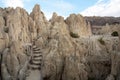 Valle De La Luna rock formations, La Paz, Bolivia Royalty Free Stock Photo