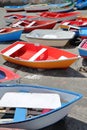 VALLE GRAN REY, LA GOMERA, SPAIN - MARCH 19, 2017: The village of Vueltas with colorful boats Royalty Free Stock Photo