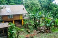 VALLE HORNITO, PANAMA - MAY 23, 2016: View of Lost and Found Jungle Hostel in Pana