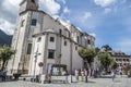 the main square of Santa Maria Maggiore with a beautiful basilica