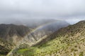 Vallehermoso, La Gomera. Volcanic mountains on a Canarian island