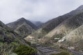 Vallehermoso, La Gomera. Volcanic mountains on a Canarian island