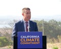 Senator Mike McGuire speaking at Climate Commitment Press Conference in California