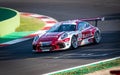 Vallelunga, Italy september 14 2019.  Porsche Carrera racing car during the race Royalty Free Stock Photo