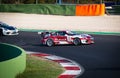 Vallelunga, Italy september 14 2019.  Porsche Carrera racing car during the race Royalty Free Stock Photo