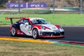 Porsche Carrera racing car during the race Royalty Free Stock Photo