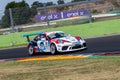 Porsche Carrera racing car during the race Royalty Free Stock Photo