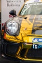 Vallelunga, Italy september 14 2019, Racing Porsche Carrera cup car front view