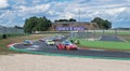 Large view of race touring cars group of various brand on asphalt track