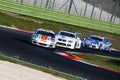 Touring cars in cation during the race