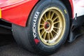 Yokohama racing tire close up