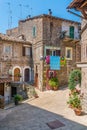 Scenic sight in the village of Vallerano, Province of Viterbo, Lazio, Italy. Royalty Free Stock Photo