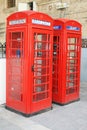 Valletta call boxes Royalty Free Stock Photo