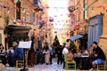 Malta - January 2023 - Narrow streets in Valetta Royalty Free Stock Photo