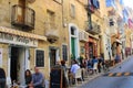 Malta - January 2023 - Narrow streets in Valletta Royalty Free Stock Photo